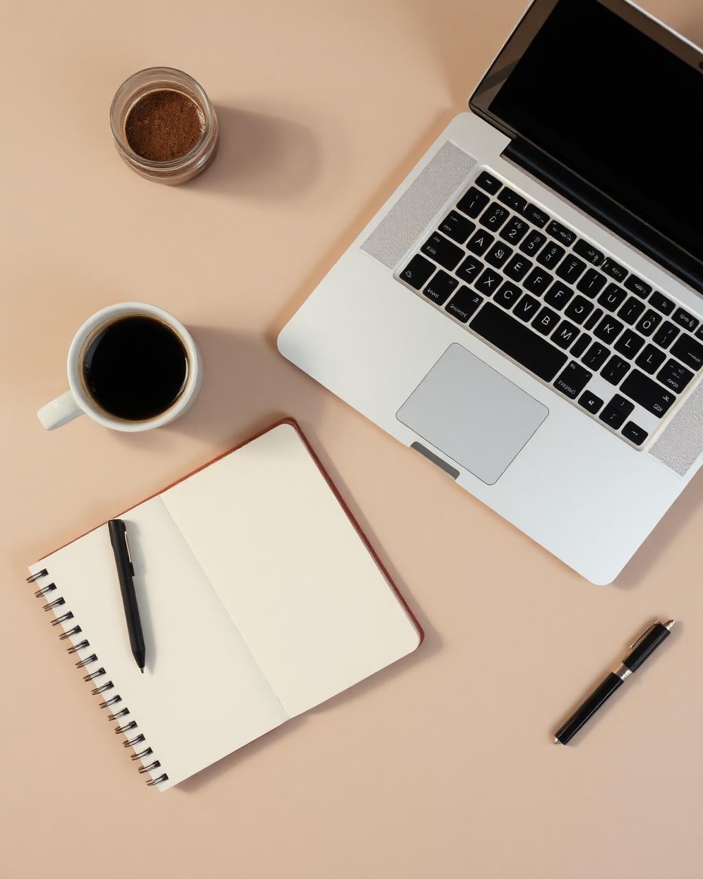 Creative workspace flatlay